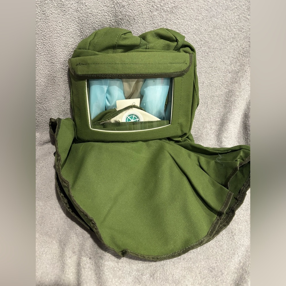 Sand Blasting Hood Cap, Canvas Shawl Sandblaster Protective Gear Mask Anti-dust - Picture 8 of 11